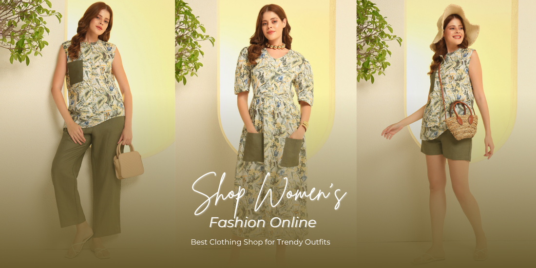 Luxury women’s clothing from Prizm Aura, featuring premium ethnic and western outfits available online in Indirapuram