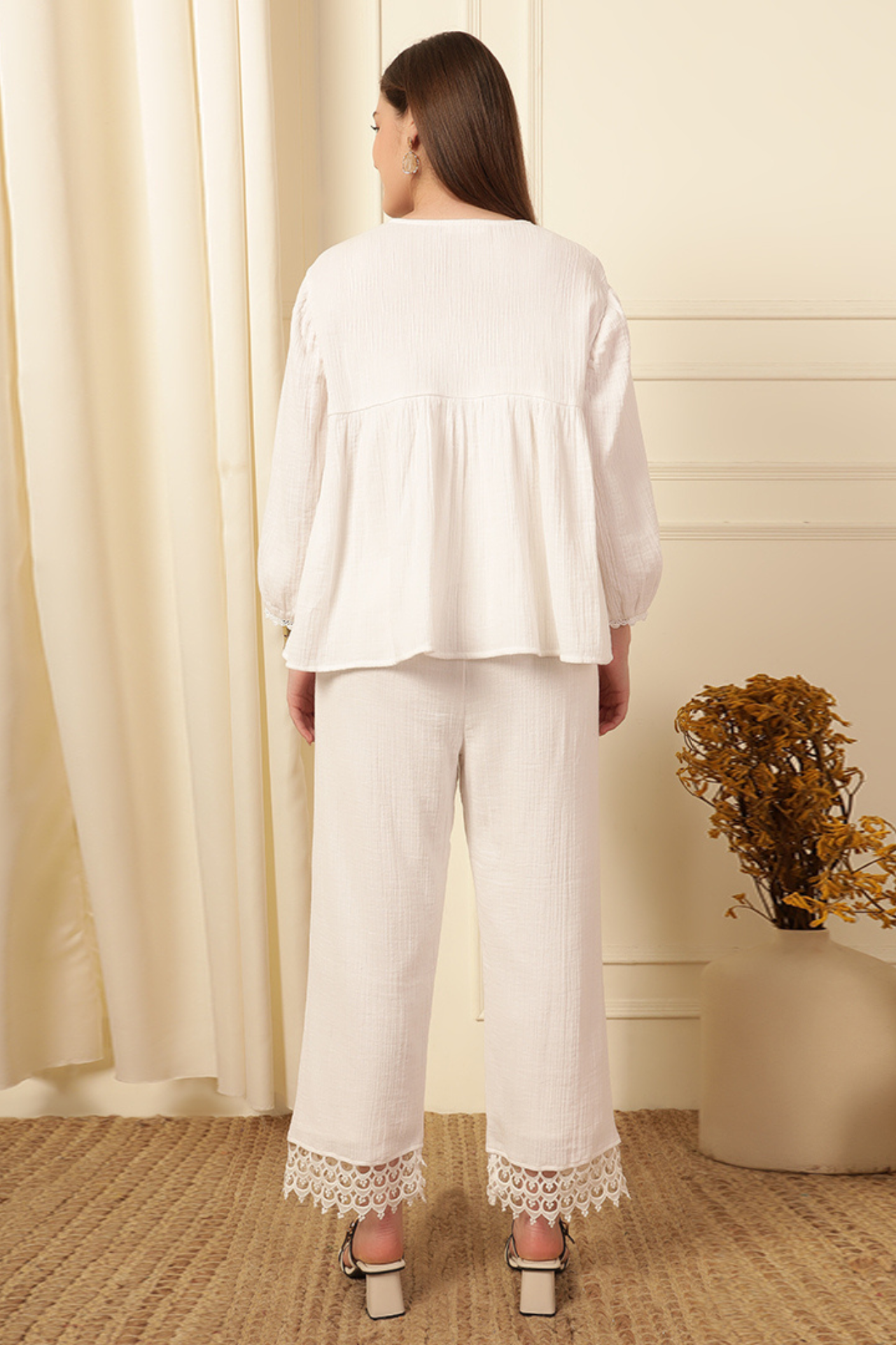 White Feather Co-ord Set