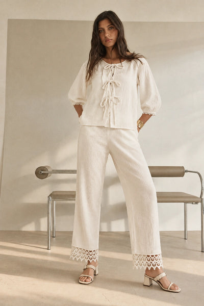 White Feather Co-ord Set
